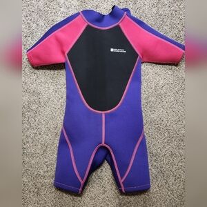 Kids Short Sleeve Swim Rashguard Wetsuit - Purple & Pink